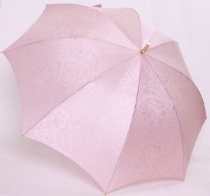 【日本製】絹ジャガード　ペイズリー　晴雨兼用　ショート傘