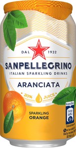 【サンペレグリノ】イタリアンスパークリングドリンク　アランチャータ（オレンジ）330ml