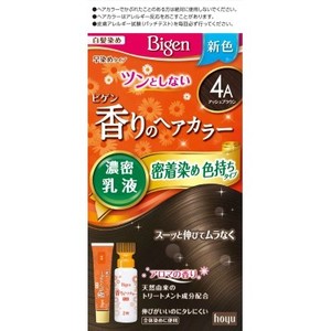 ホーユー　ビゲン　香りのヘアカラー　乳液　4A　アッシュブラウン 【 ヘアカラー・白髪用 】