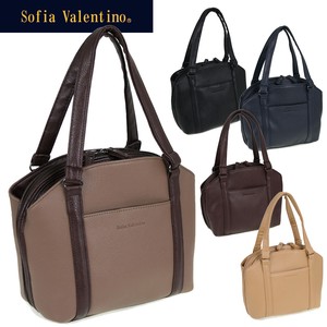 【SOFIA VALENTINO】軽量！3室構造で使いやすい合皮手提げバッグ
