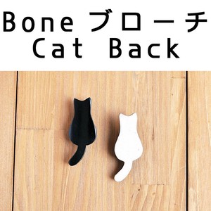 Boneブローチ Cat Back