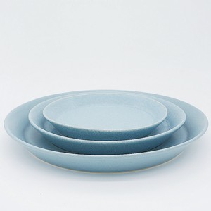 Cafe Plate - BLUE [Bread & Rice / Mino Ware]