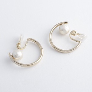 Earring Hoop Series Metal Cotton Pearl Earring