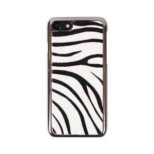 【iPhoneSE（第3世代）/SE2/8/7 ケース】 Zebra Calf Hair Bar（ゼブラカーフヘアーバー）
