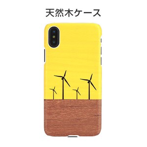 【iPhone XS/Xケース】【天然木】Yellow Wind（イエローウィンド）