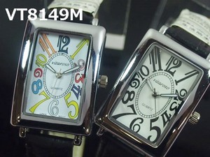 VITAROSOメンズ腕時計　PUレザーウォッチ　日本製ムーブメント