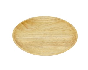 ラバーウッド　丸プレート　30cm　☆環境にやさしいラバーウッド製の食器☆木製丸皿