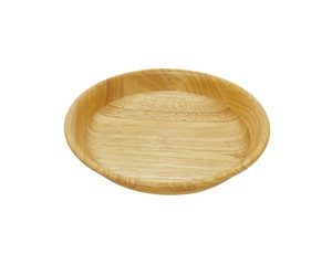 ラバーウッド　丸深皿　22cm　☆環境にやさしいラバーウッド製の食器☆木製丸皿