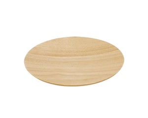 ラバーウッド　ラウンドトレー　(S)　☆環境にやさしいラバーウッド製の食器☆木製丸皿