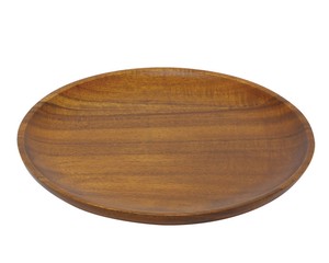 アカシア　ラウンドプレート　(L)　☆環境にやさしいアカシア製の食器☆木製丸皿