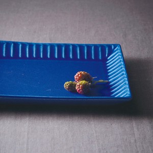【人気商品】Stripeトーストプレート　長角皿　日本製　陶器　SAKUZAN　作山窯