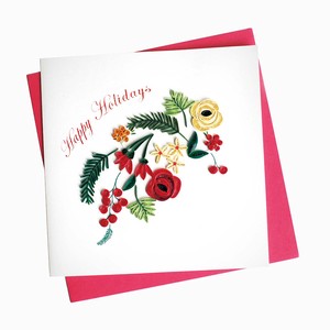 グリーティングカード Holiday Blooms HD604 お祝い　プレゼント　ギフト
