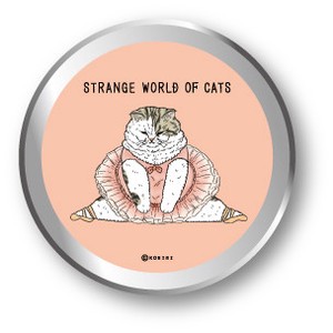 LCC-006/不思議な猫缶ステッカー5枚入り【ミーヤちゃん】/世にも不思議な猫世界