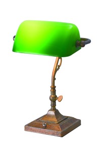 【予約】 1灯 テーブル 卓上 デスク (OF-064) 照明 インテリア アンティーク グリーン 緑 家具 店舗 備品