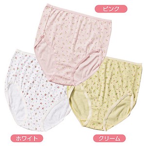 Panty/Underwear Pudding Floral Pattern M 3-colors