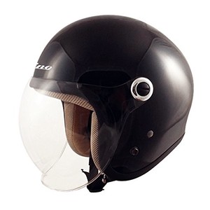 TNK工業 スピードピット ジェット型ヘルメット GS-6 ブラック サイズ:LADY'S FREE(57-58cm未満) 51195.0