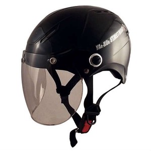 TNK工業 スピードピット バイクヘルメット ハーフ シールド付STR-X JT ブラック BIG(60-62cm未満)51177