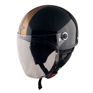 TNK工業 スピードピット SQ-32 ヘルメット ブラック/ゴールド FREE(58-59cm) 51102