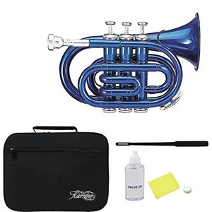 ケルントナー ポケットトランペット KTR-33P/MBL メタリックブルー (セミハードケース付き)