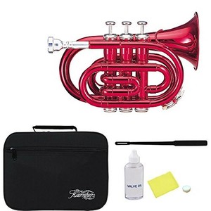 ケルントナー ポケットトランペット KTR-33P/MRD メタリックレッド (セミハードケース付き)