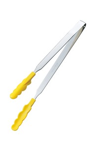Tong Yellow L size 300mm Made in Japan