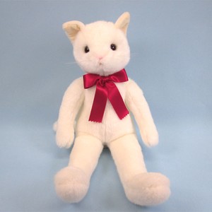 Animal/Fish Plushie/Doll White Cat Moony Made in Japan