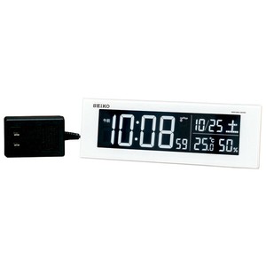 新品 セイコー 電波交流式デジタル・目ざまし時計 DL305W