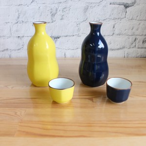 Sake bottle Tokkuri Cup Made in Japan HASAMI Ware Color