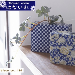Mino ware Flower Vase Ichimatsu Made in Japan