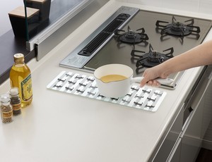 Heat-Resistant Reinforcement Glass Pot Stand Kitchen Top Plate Cat