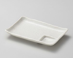 白砂6.0仕切皿【日本製　美濃焼】