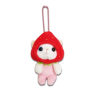 [choo choo] Cat Strawberry Plush Toy Mascot