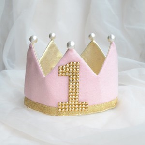 婴儿服装/配饰 两面 烫布贴/徽章 粉色 皇冠