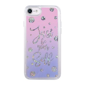 【iPhone SE/8/7 ケース】 Sparkle case Calligraphy（スパークルケース　カリグラフィー）