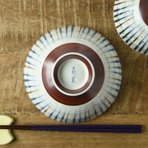 美浓烧 饭碗 蓝色 日式餐具 14.5cm 日本制造