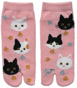 S/S Tabo Socks Sneaker length Ladies Cat cat