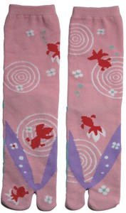 Tabo Socks Ladies Japanese Sandals Goldfish