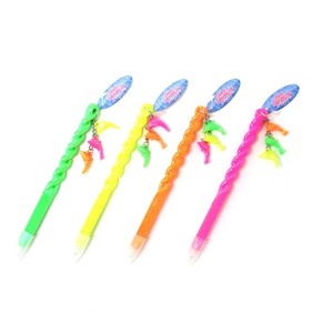 Stationery Stationery Glitter Neon Twist pen Dolphin 4 Colors Assort No.3 663