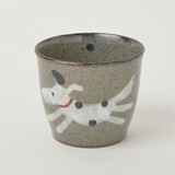 Hasami ware Cup Red Dog Made in Japan