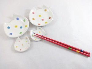 ネコ型　豆皿と小皿　日本製