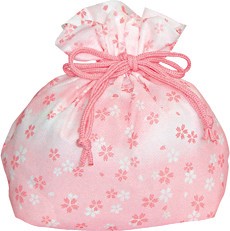 Drawstring Plastic Gift Bag Sakura