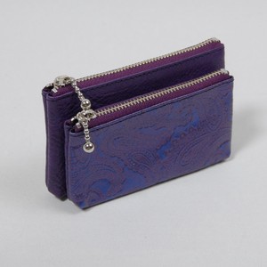 Parent And Child Card Case Paisley Purple 3 Purple made