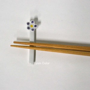 箸置き　かんざし　紫　有田焼　手描き　日本製
