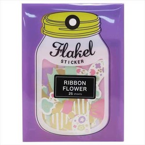 Admission Ribbon Flower Flake Sticker