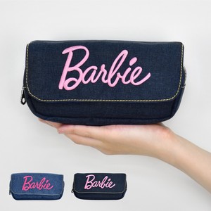 Barbie バービー デニム 刺繍 ロゴ フラップポーチ [RCBB-115b]