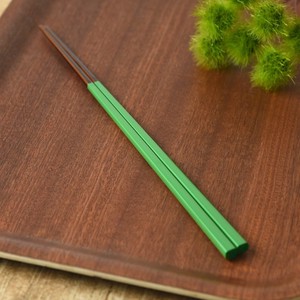 にっぽん伝統色箸 常磐緑(ときわみどり)[日本製/若狭塗り/和食器]
