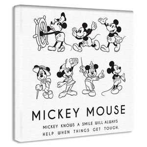 【アートデリ】ミッキーマウスのファブリックパネル      dsny-1710-01