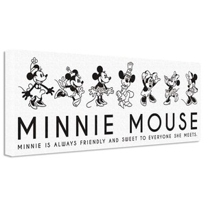 【アートデリ】ミニーマウスのファブリックパネル      dsny-w-1710-03 ワイドサイズ