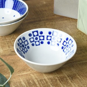 Blue Pattern Bowl Block MINO Ware