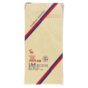 壽堂紙製品 クラフト封筒100枚入 長3 00833 00006174